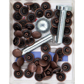 Siernieten rood brons 9mm inclusief gereedschap 24 stuks Siernieten SRN00004